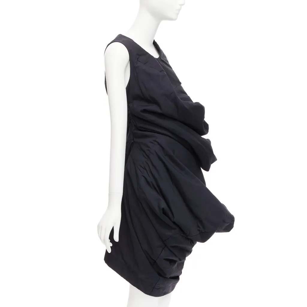 Comme Des Garcons Lumps Bumps Dress Black Polyester Very good - Inside View