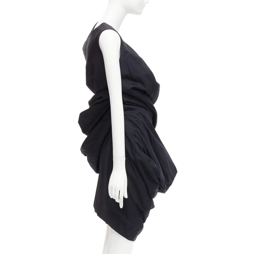 Comme Des Garcons Lumps Bumps Dress Black Polyester Very good - Model View