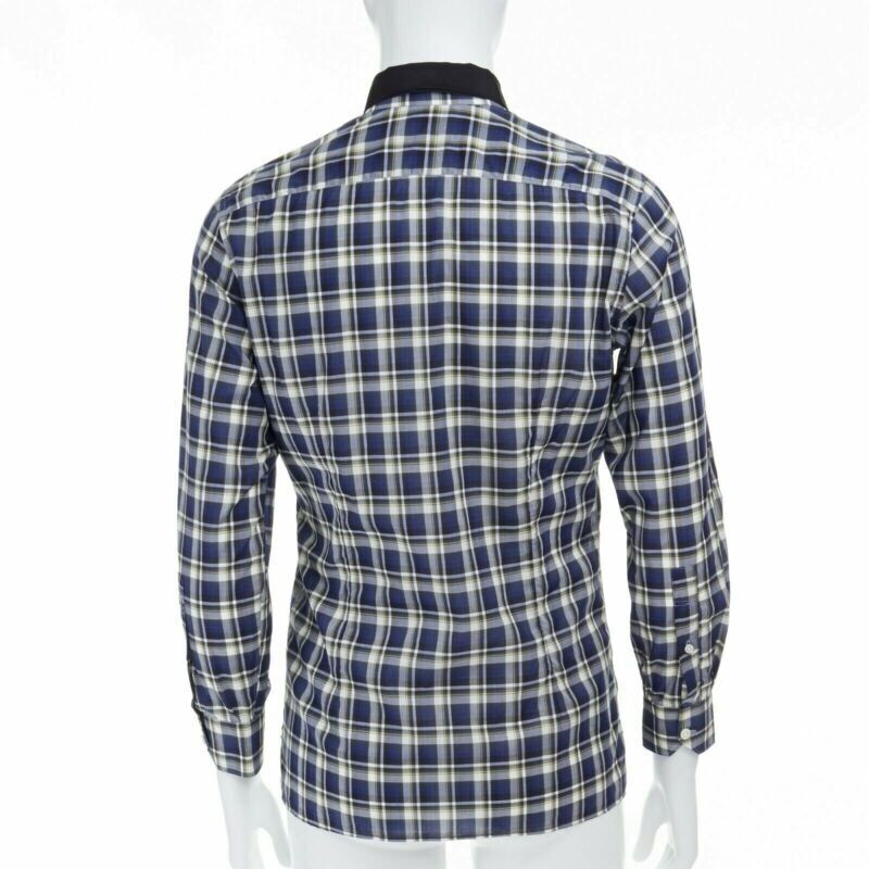 Lanvin Checked Collar Shirt - Back view