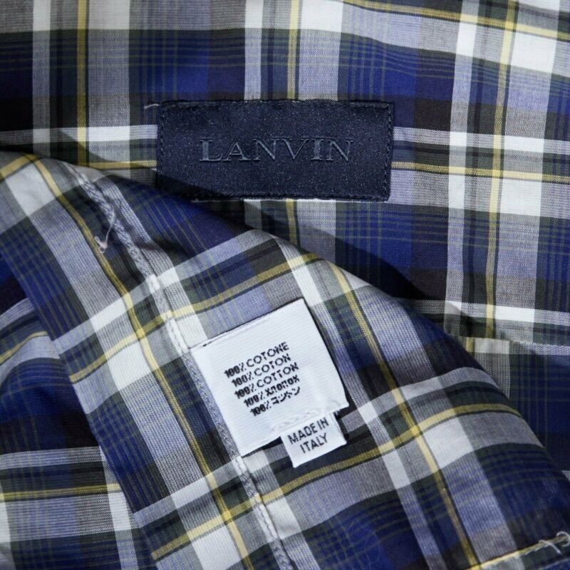 Lanvin Checked Collar Shirt - Image 13