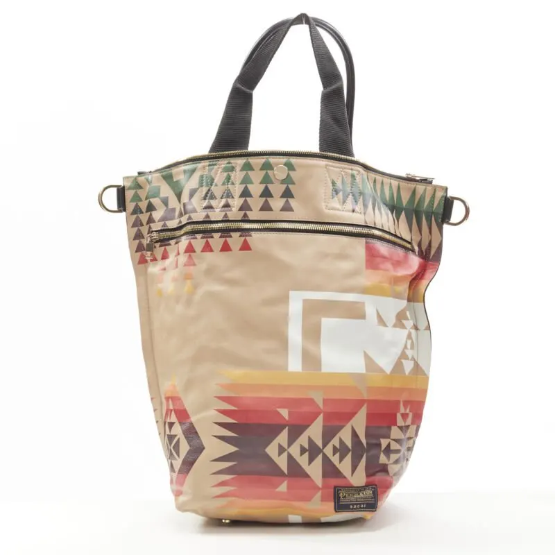 Sacai Gold Satchel Bag MultiColor Leather Very good - Front View