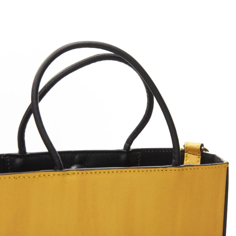 Fendi Yellow Logo Tote Bag - Image 10