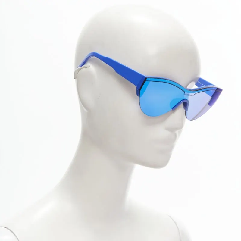 Balenciaga Reflective Temple Glasses Blue Never worn - Inside View