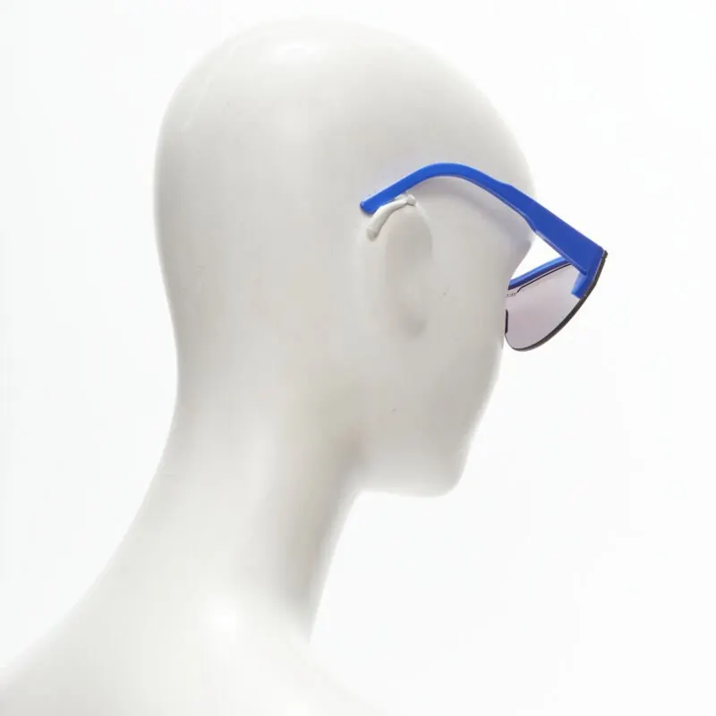 Balenciaga Reflective Temple Glasses Blue Never worn - Box View