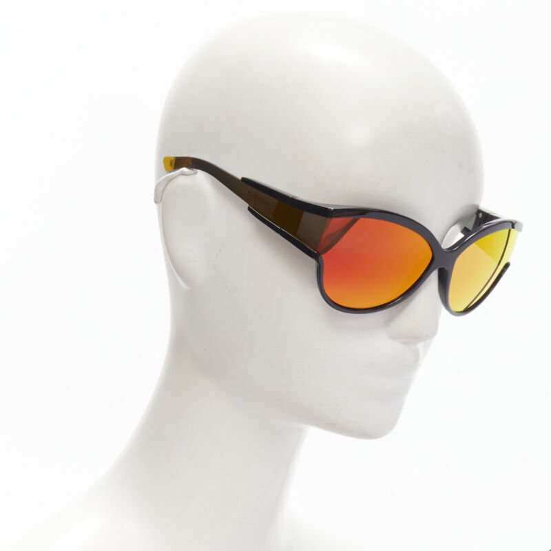 Balenciaga Wrap Shield Sunglasses - Image 6