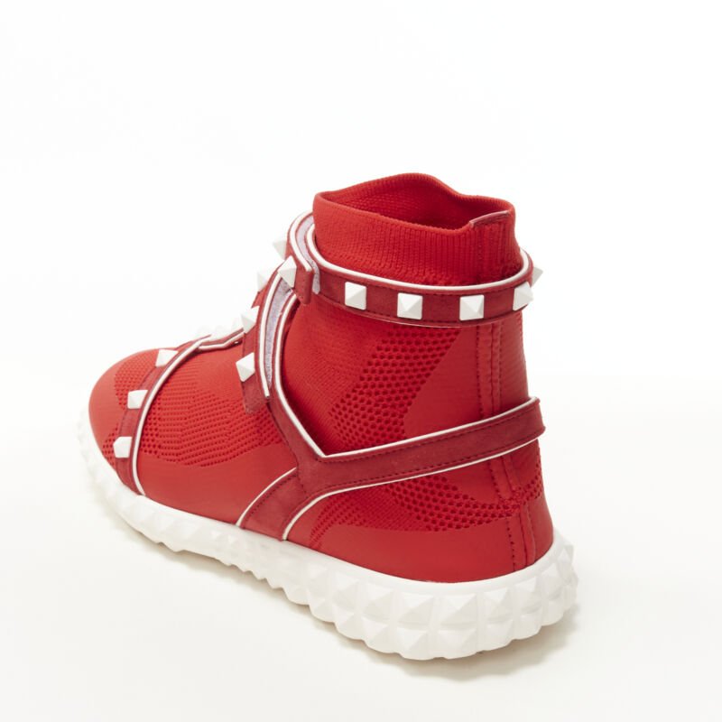 Valentino Garavani Rockstud Knit Sneaker - Image 10