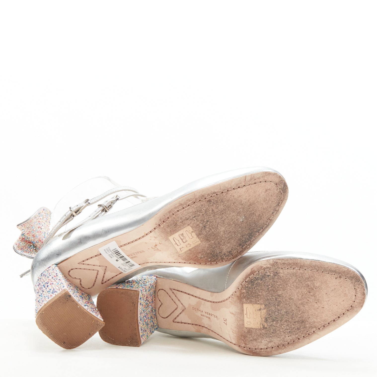 Sophia Webster Silver Butterfly Heels - Detail 1