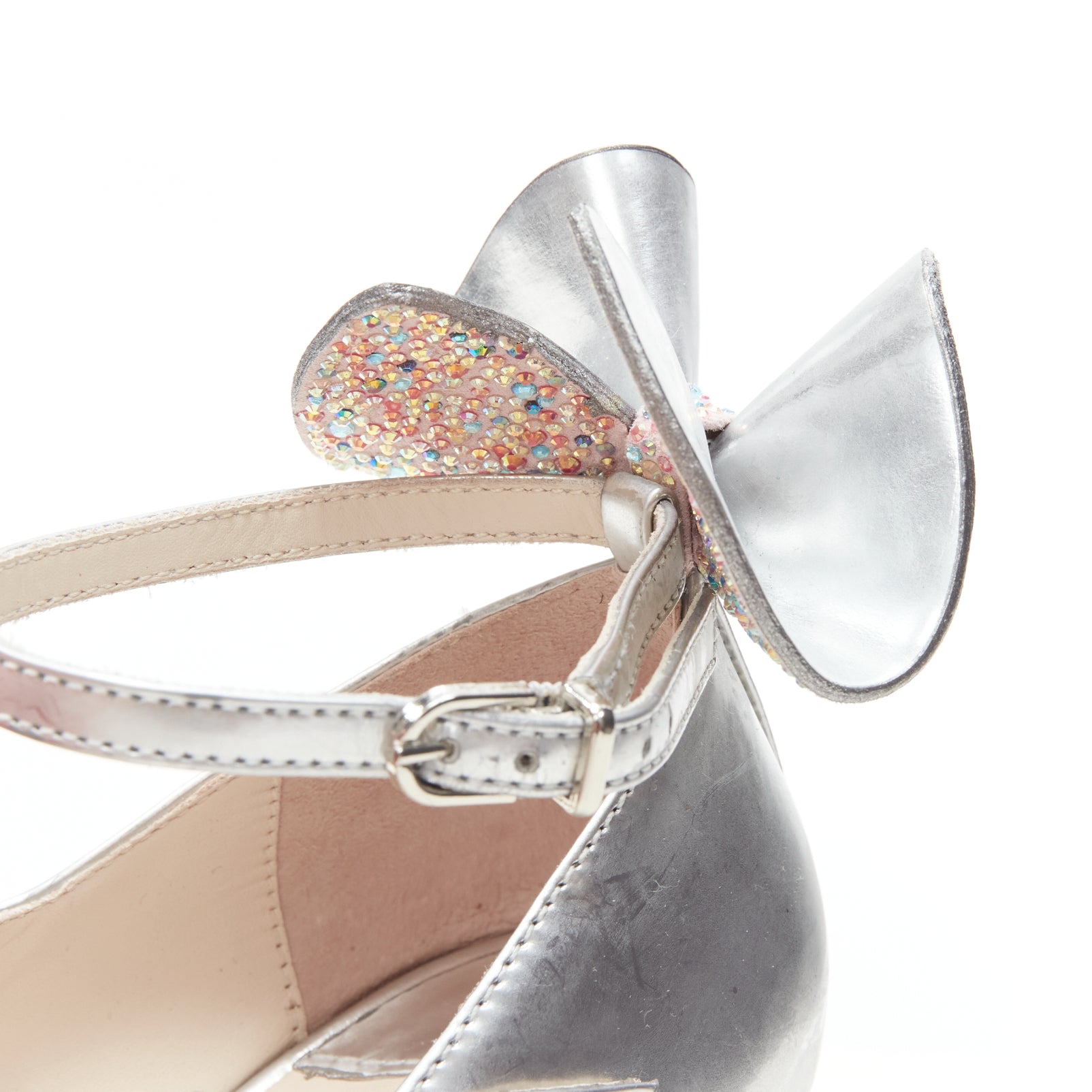 Sophia Webster Silver Butterfly Heels - Detail 2