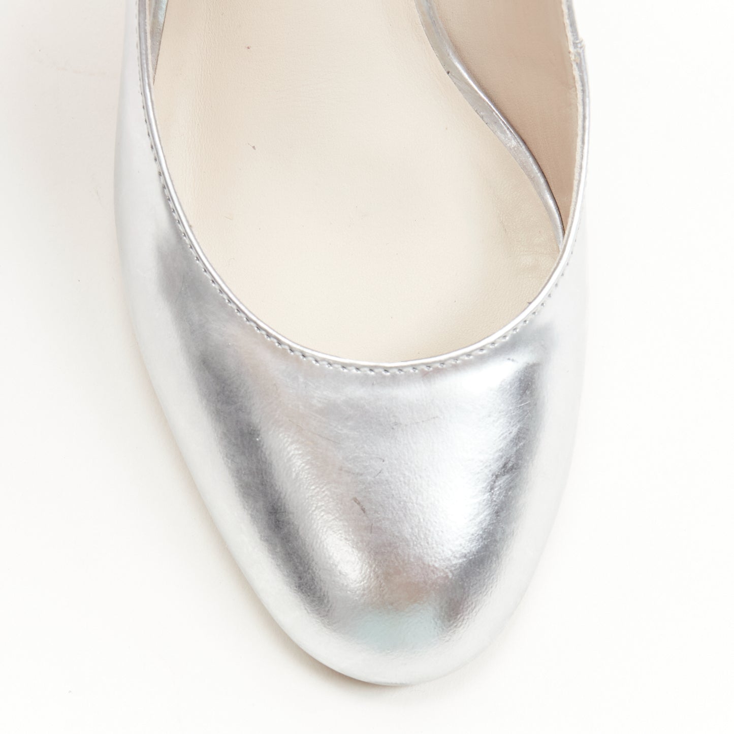 Sophia Webster Silver Butterfly Heels - Image 11