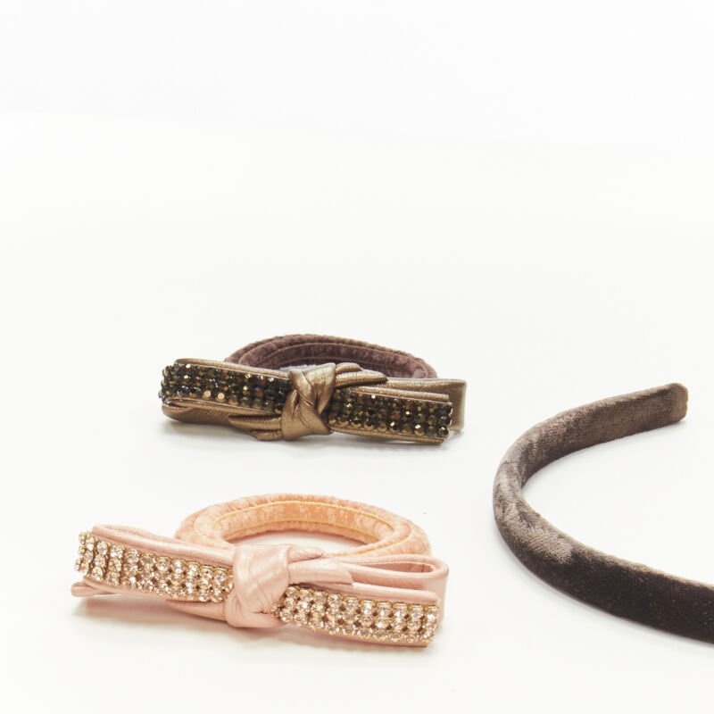 Alexandre De Paris Velvet Bow Hair Tie - 4