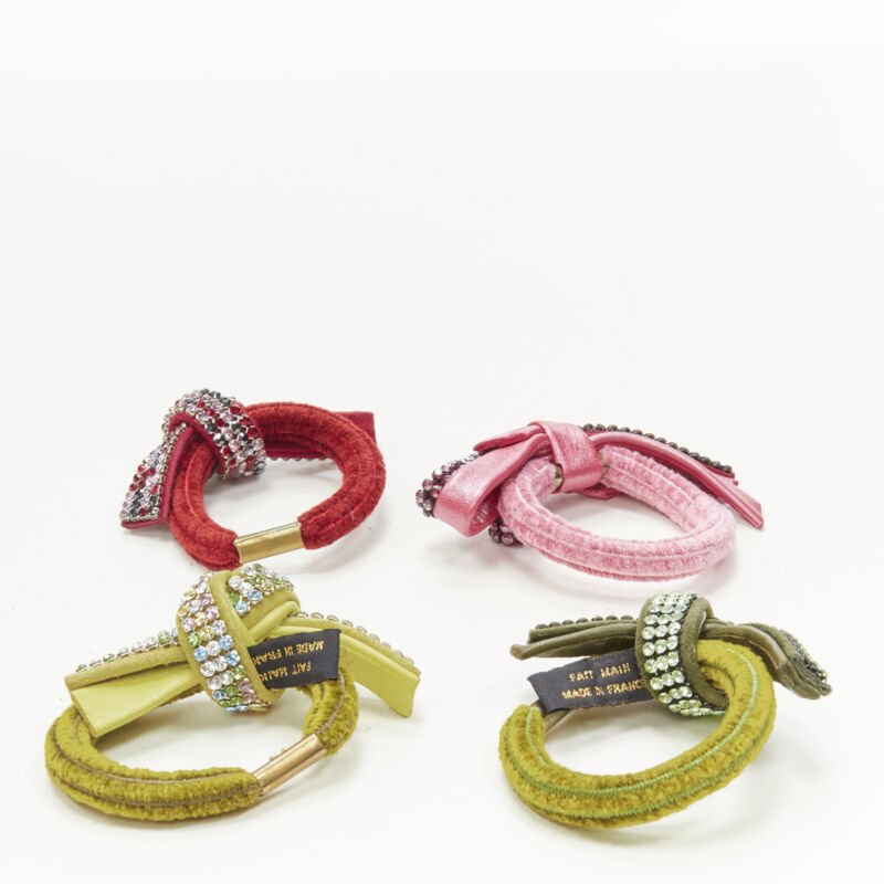 Unsigned / متعددة Crystal Bow Hair Tie - Image 6