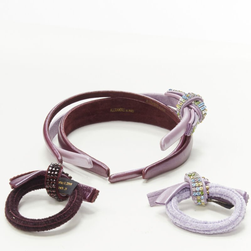 Unsigned / متعددة Purple Crystal Hair Tie - Image 6