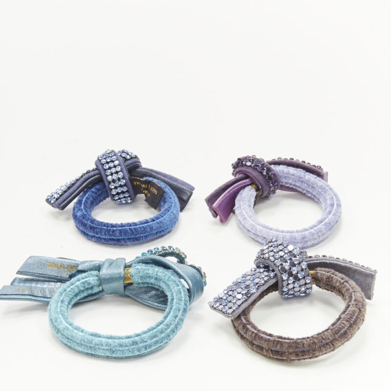 Unsigned / متعددة Purple Blue Bow Tie - Image 6