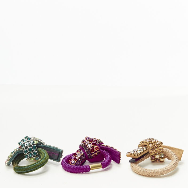 Unsigned / متعددة Rhinestone Knot Tie - Back view