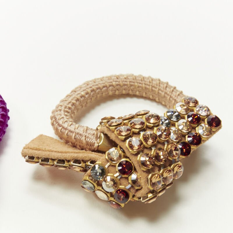 Unsigned / متعددة Rhinestone Knot Tie - 4