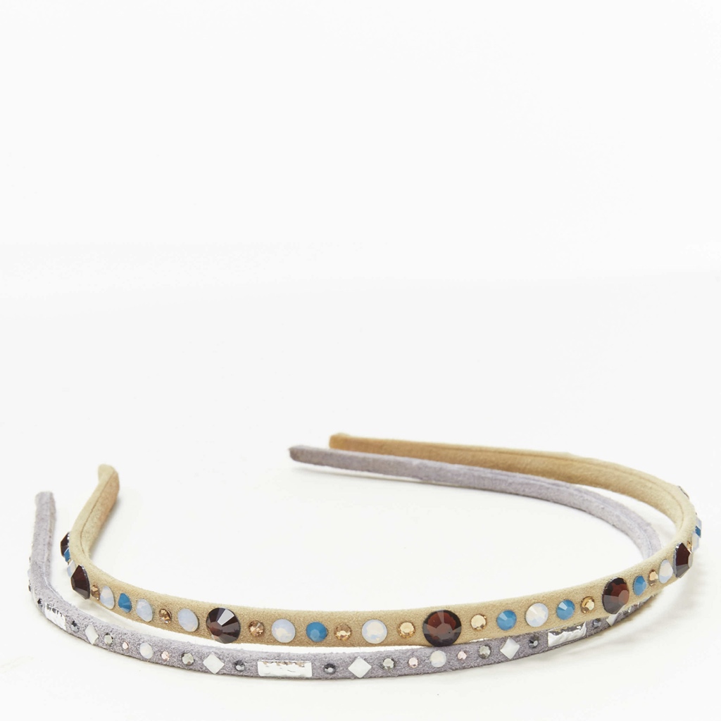 Unsigned / متعددة Suede Rhinestone Band - Image 6