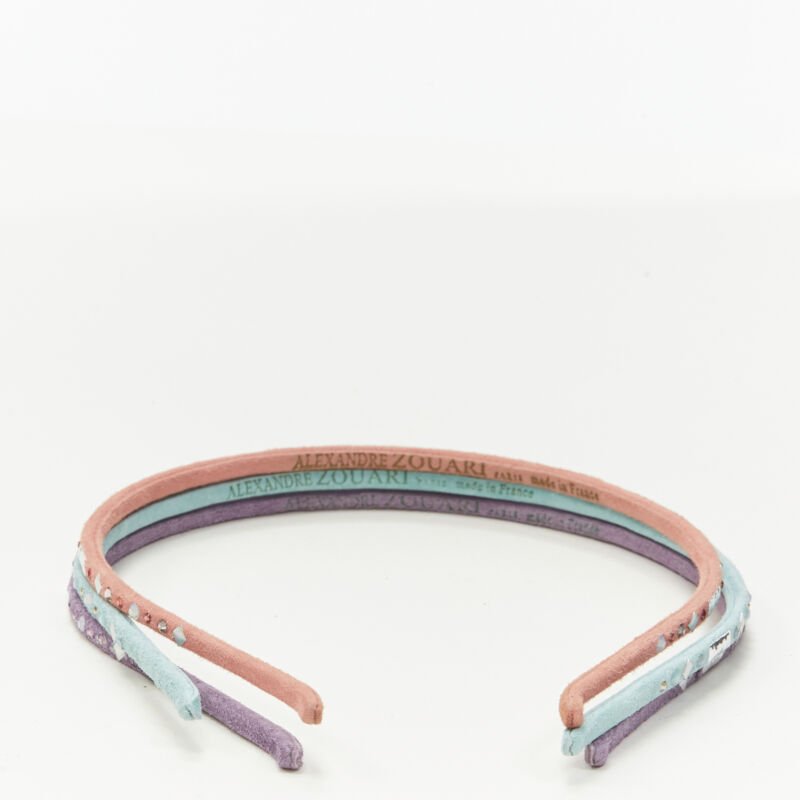 Unsigned / متعددة Suede Crystal Band - Side view