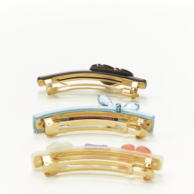 Unsigned / متعددة Butterfly Hair Clip - Back view