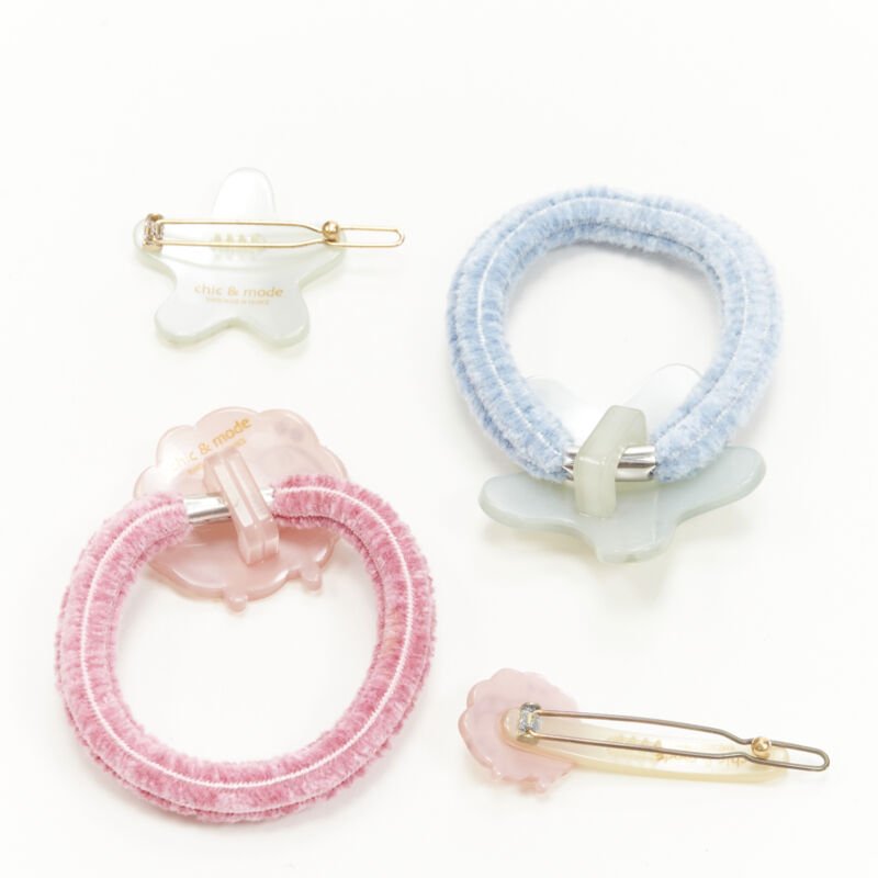 Unsigned / متعددة Star Hair Clips - Back view