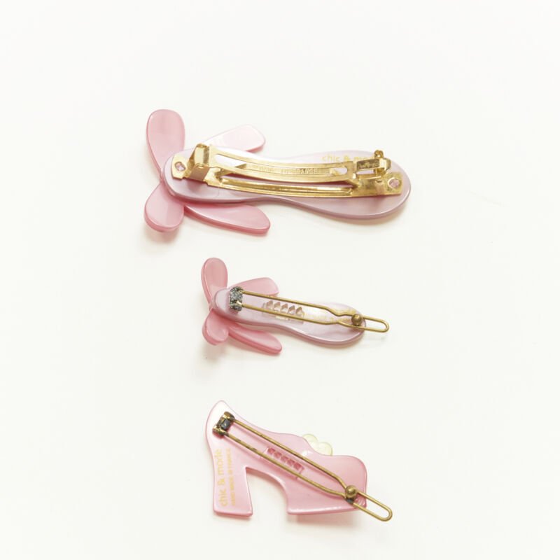 Unsigned / متعددة Ballerina Hair Clips - Back view