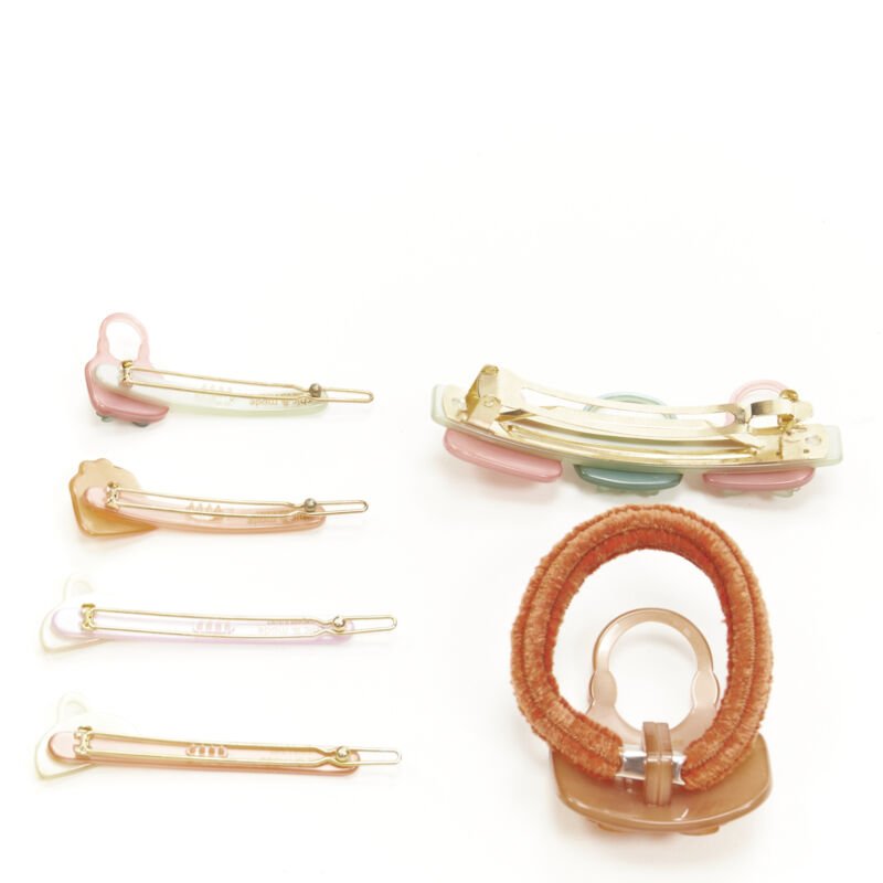 Unsigned / متعددة Bow Hair Clips - Back view