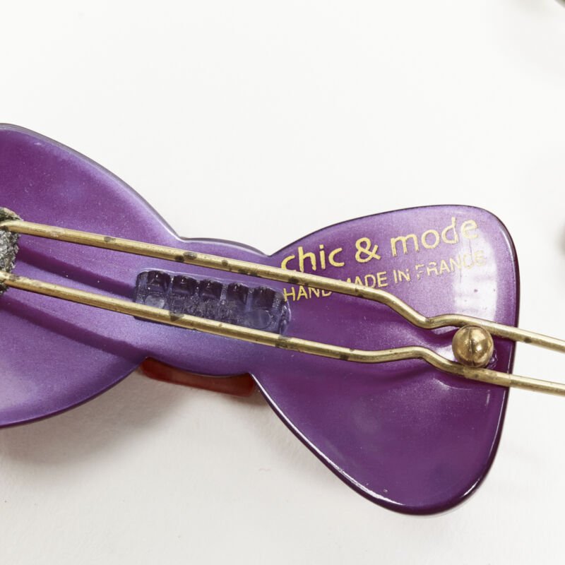 Unsigned / متعددة Ribbon Hair Clips - Side view