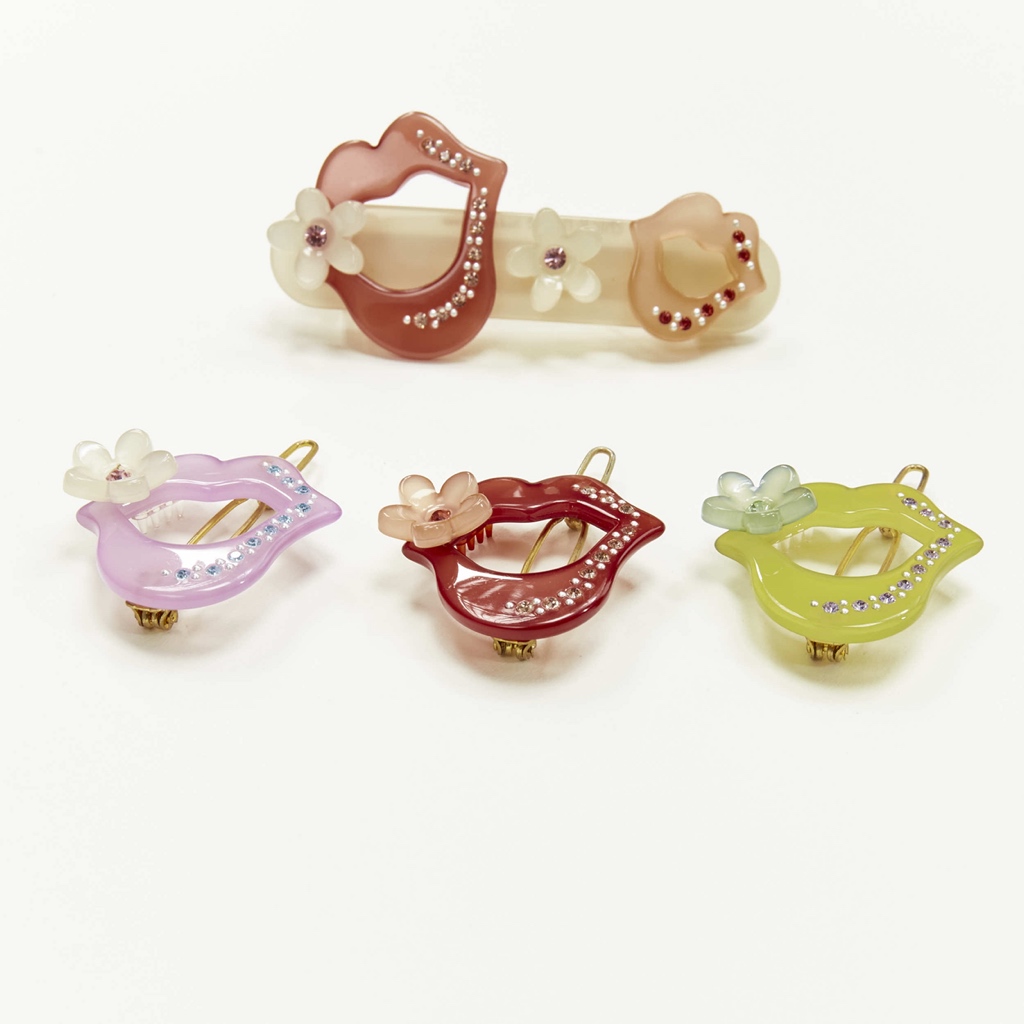 Unsigned / متعددة Lips Hair Clips - Image 6