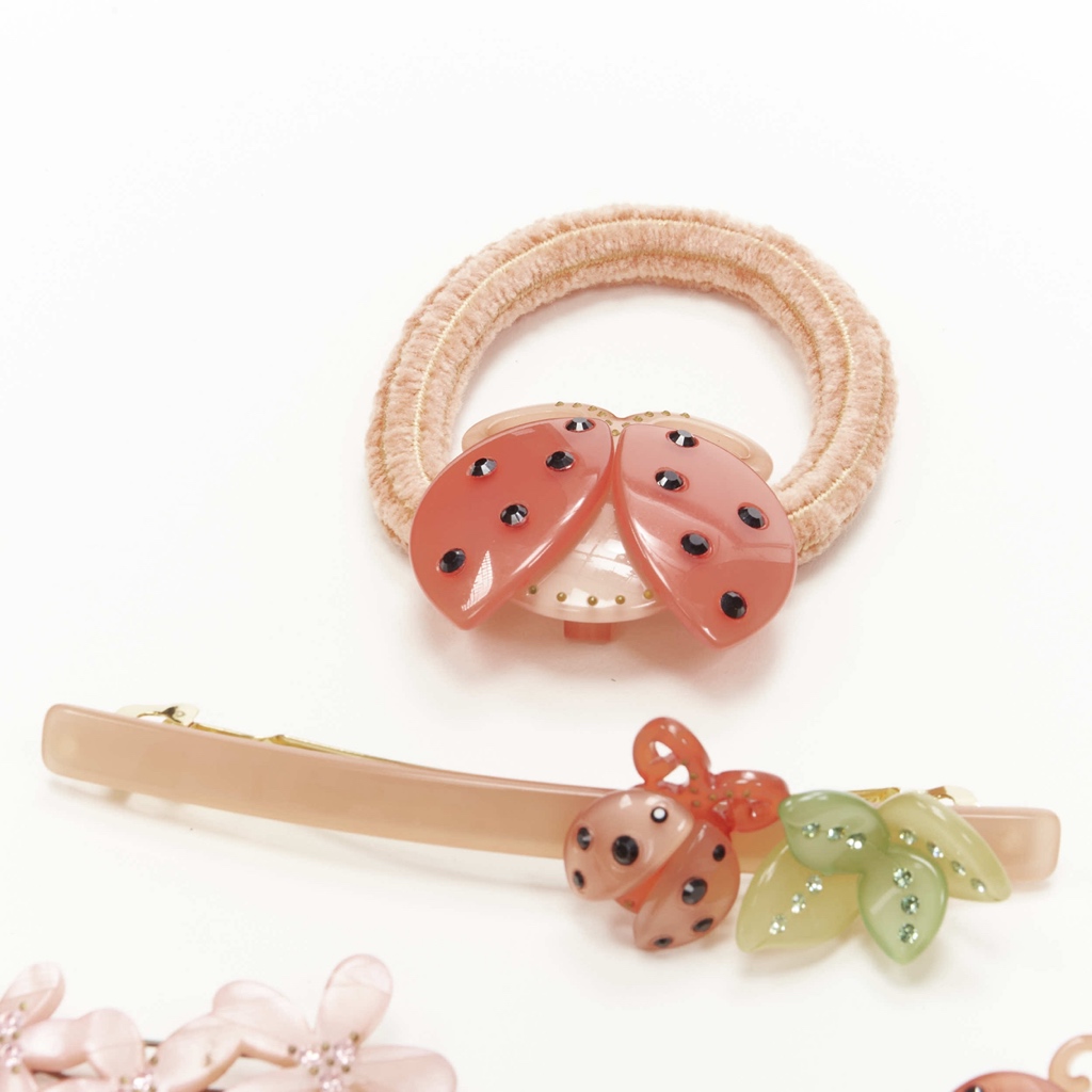 Unsigned / متعددة Beetle Hair Clips - Back view