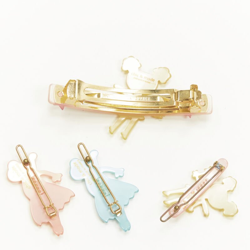 Unsigned / متعددة Fairy Hair Clips - Back view