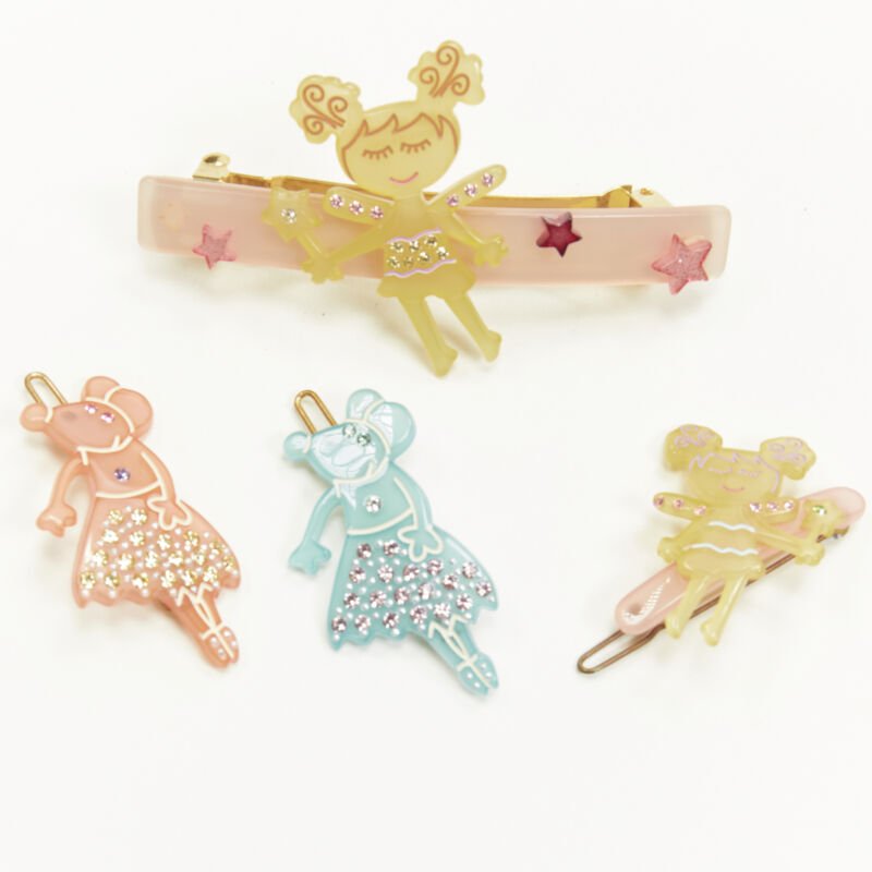 Unsigned / متعددة Fairy Hair Clips - 4
