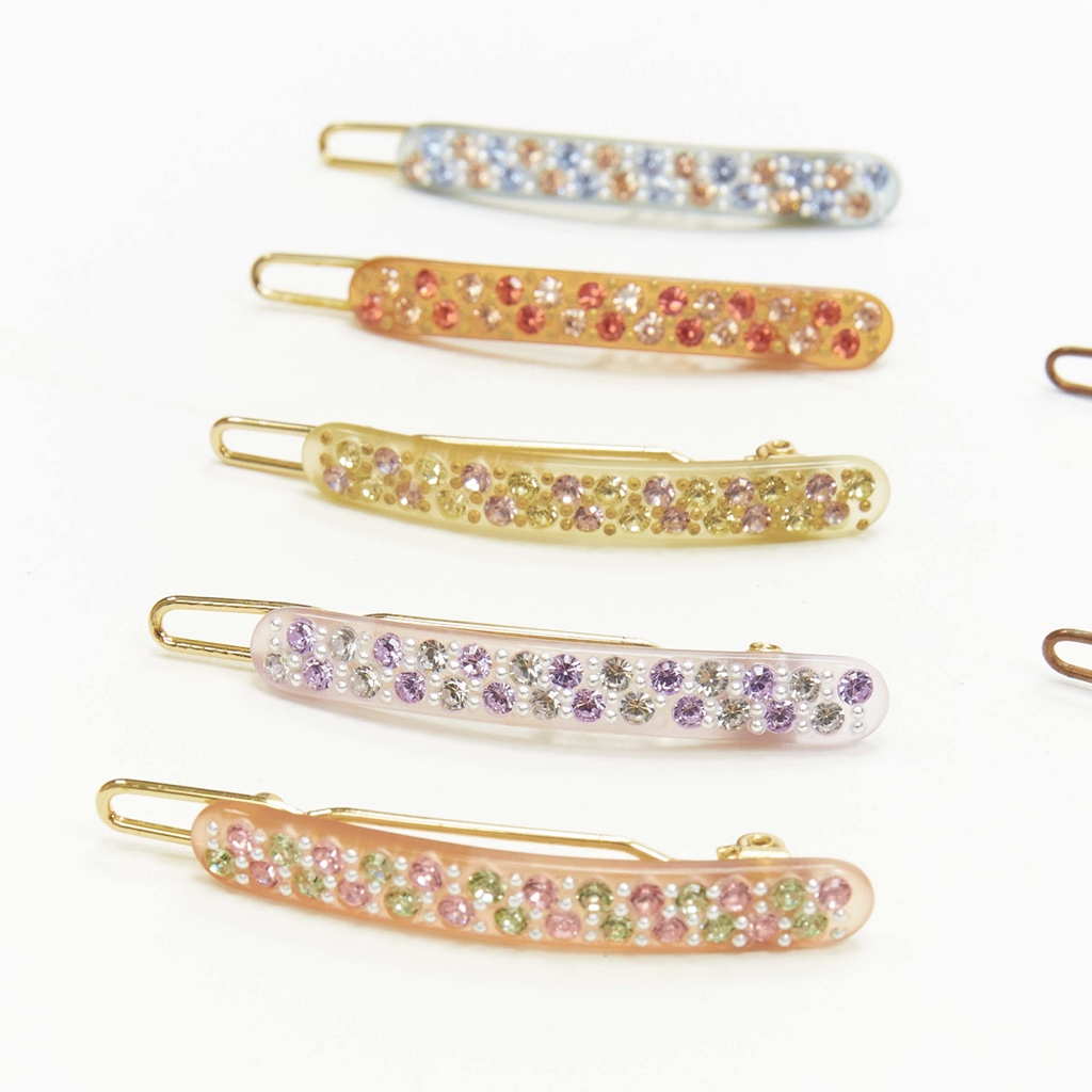 Unsigned / متعددة Bar Hair Clips - Back view