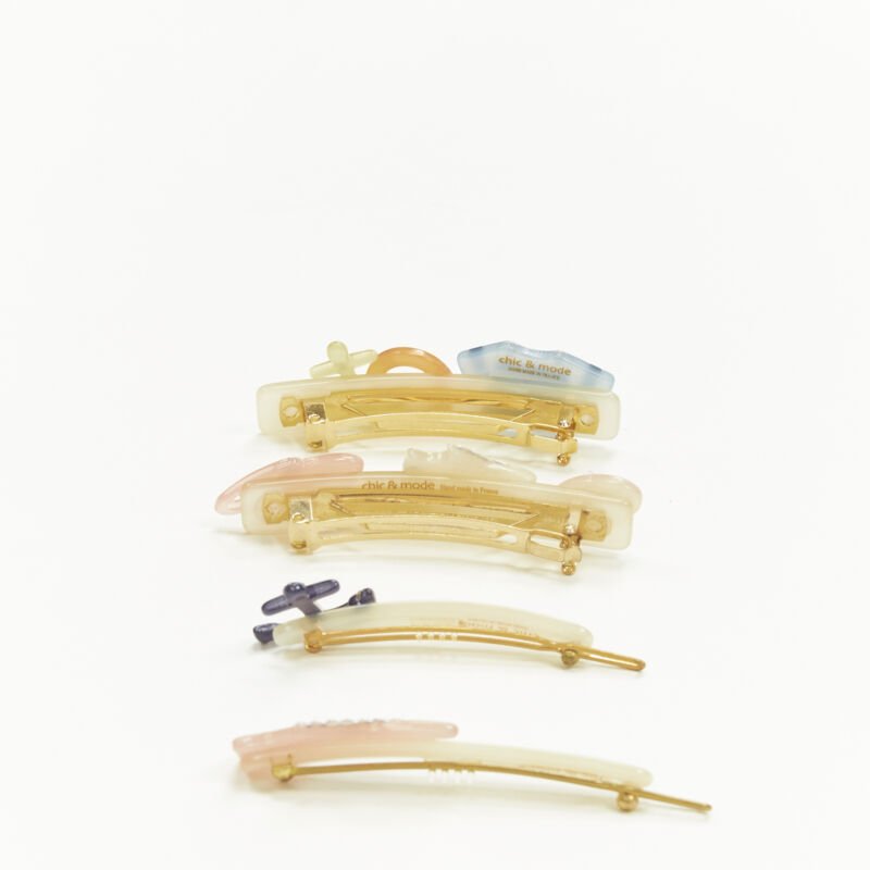 Unsigned / متعددة Nautical Hair Clips - Back view