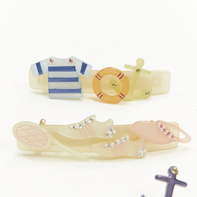 Unsigned / متعددة Nautical Hair Clips - 4