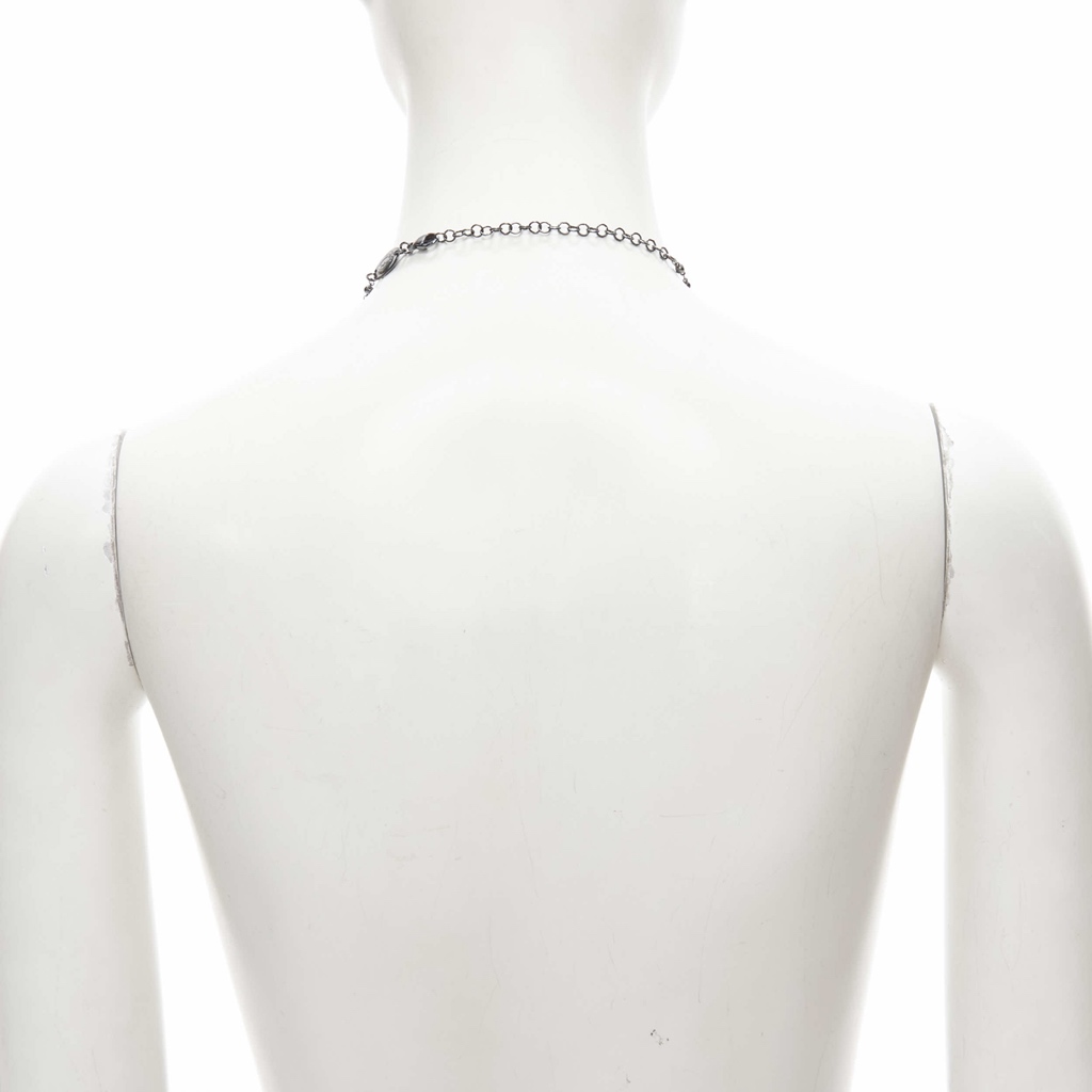 Babylone Paris Crystal Rosary Necklace - Side view