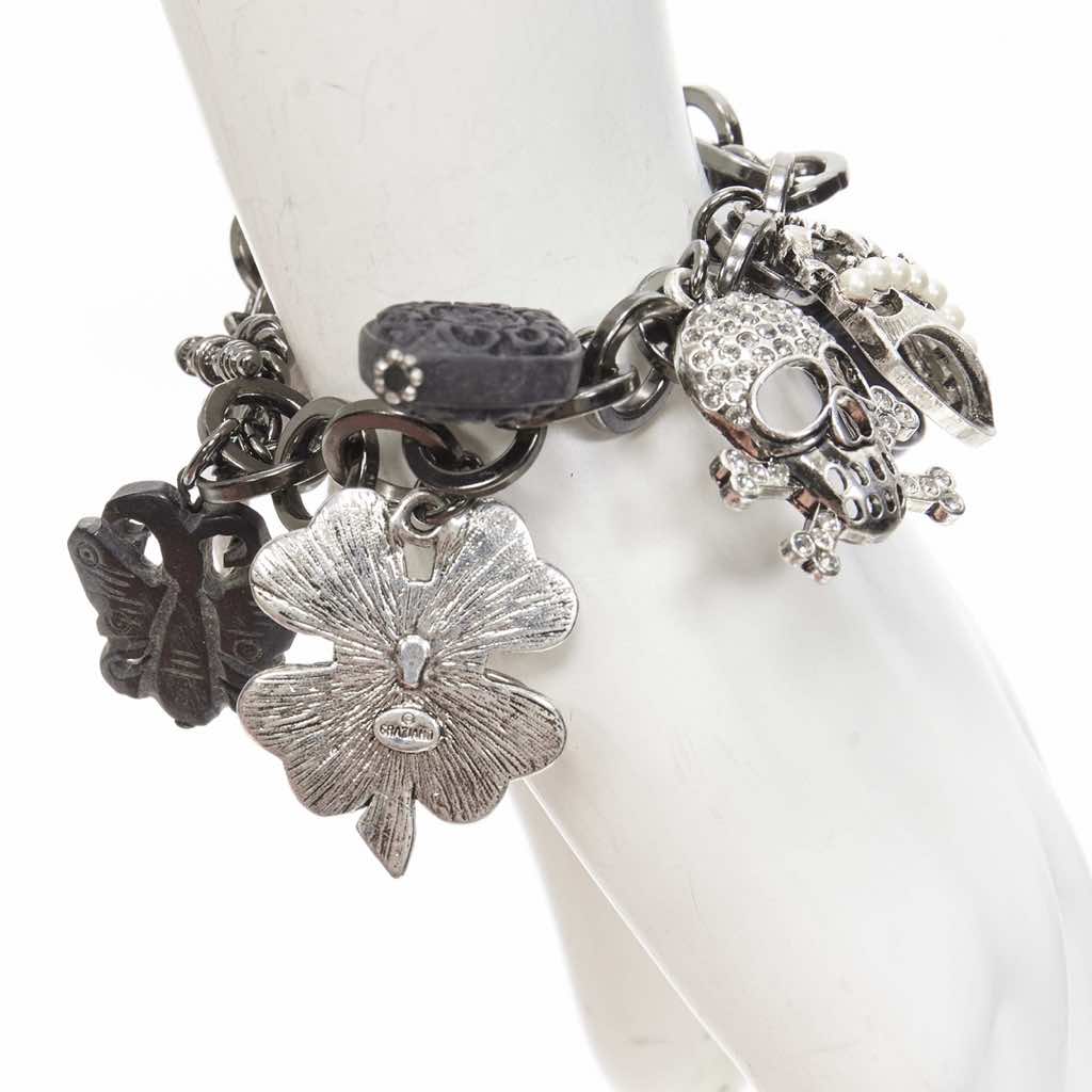 R.j. Graziano Black Silver Clover Bracelet - 4