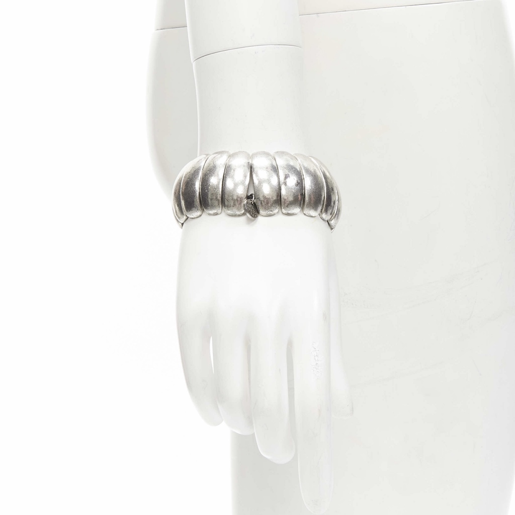 Philippe Audibert Antique Silver Logo Bracelet