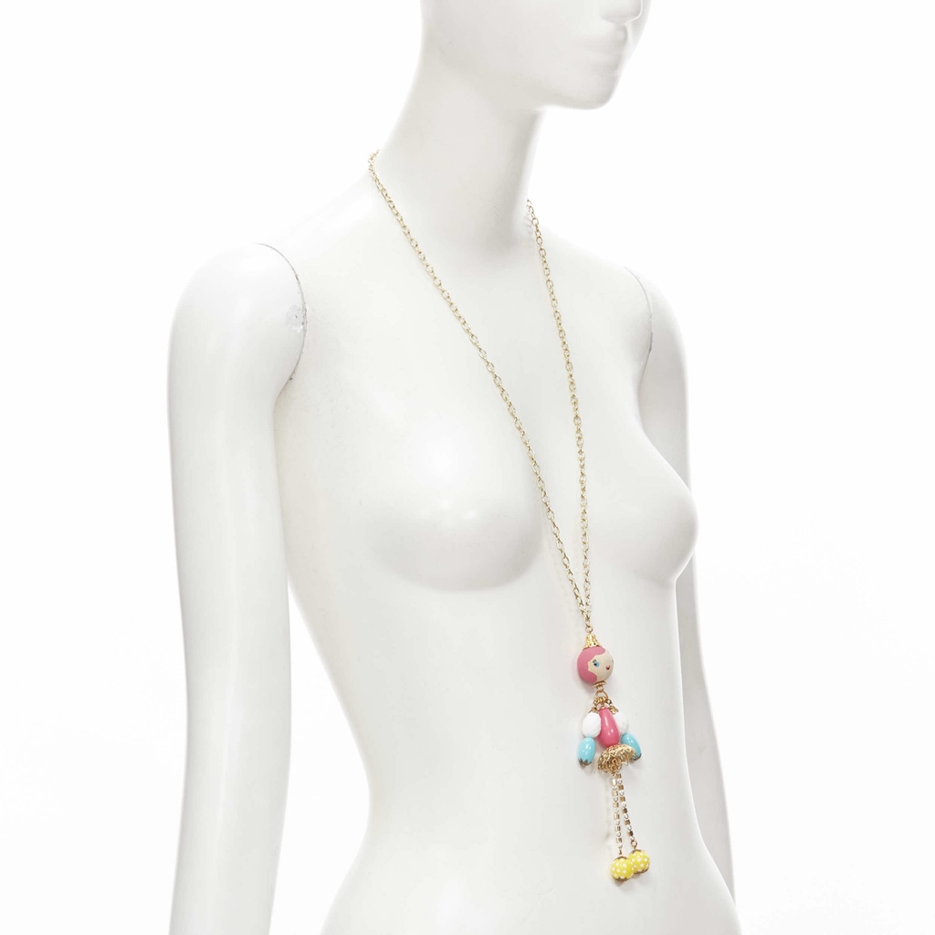 Unsigned / متعددة Puppet Charm Necklace - Image 6