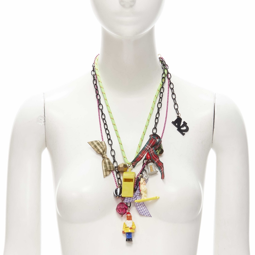 Les Nereides Gnomes Ribbon Necklace