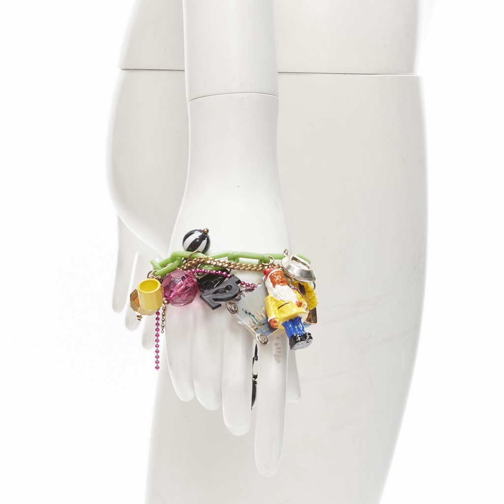 Les Nereides Gnomes Ribbon Necklace - Back view