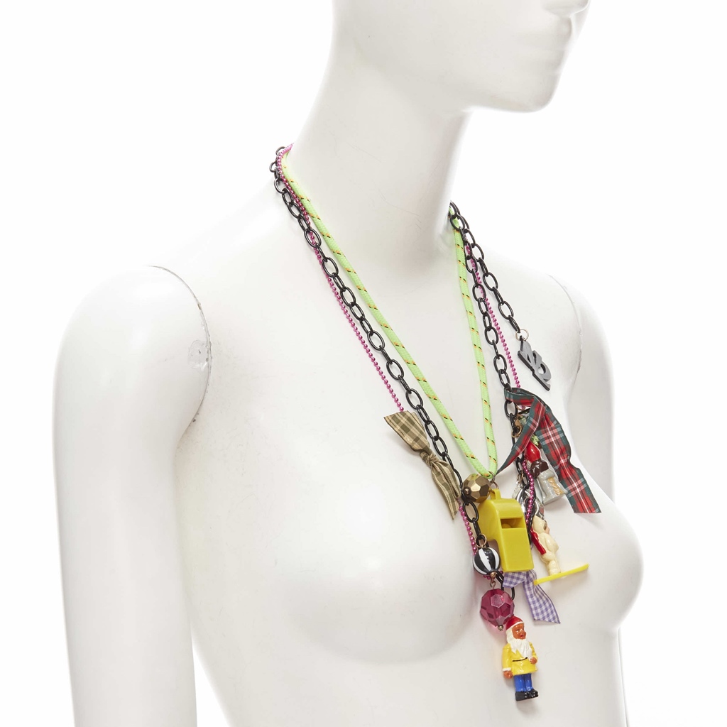 Les Nereides Gnomes Ribbon Necklace - 4
