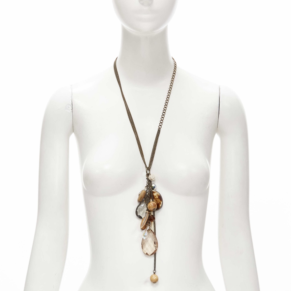 Mimco Acrylic Wood Necklace