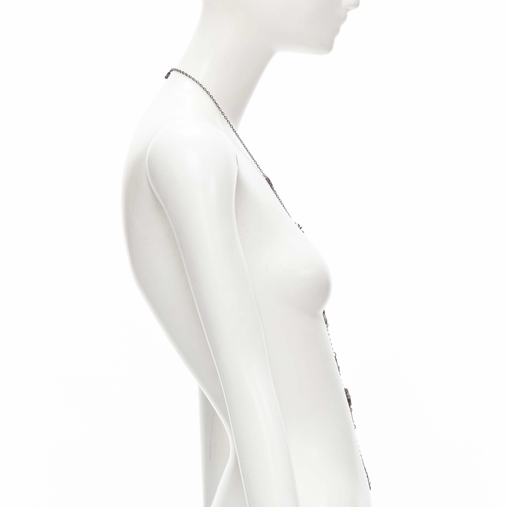 Unsigned / متعددة Spider Coin Necklace - Side view