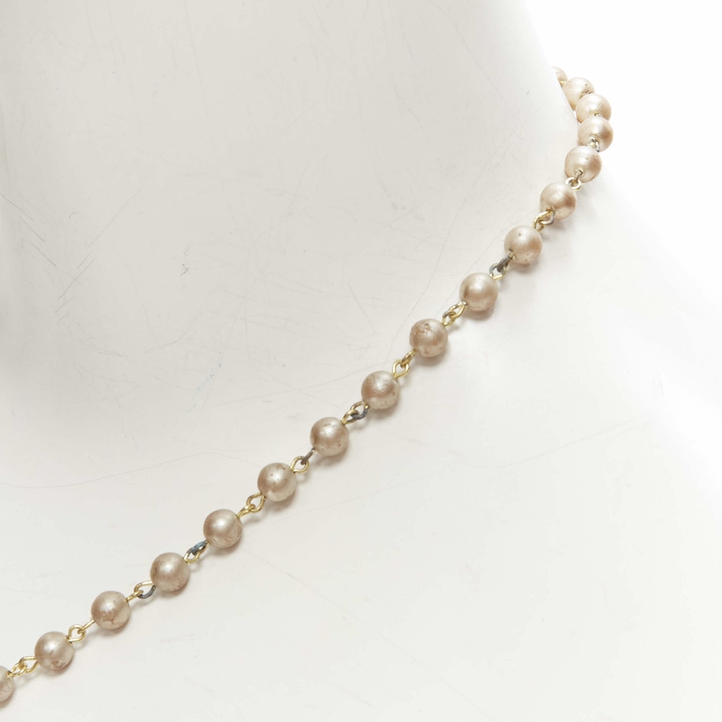 Unsigned / متعددة Statue Pearl Necklace - Detail 2
