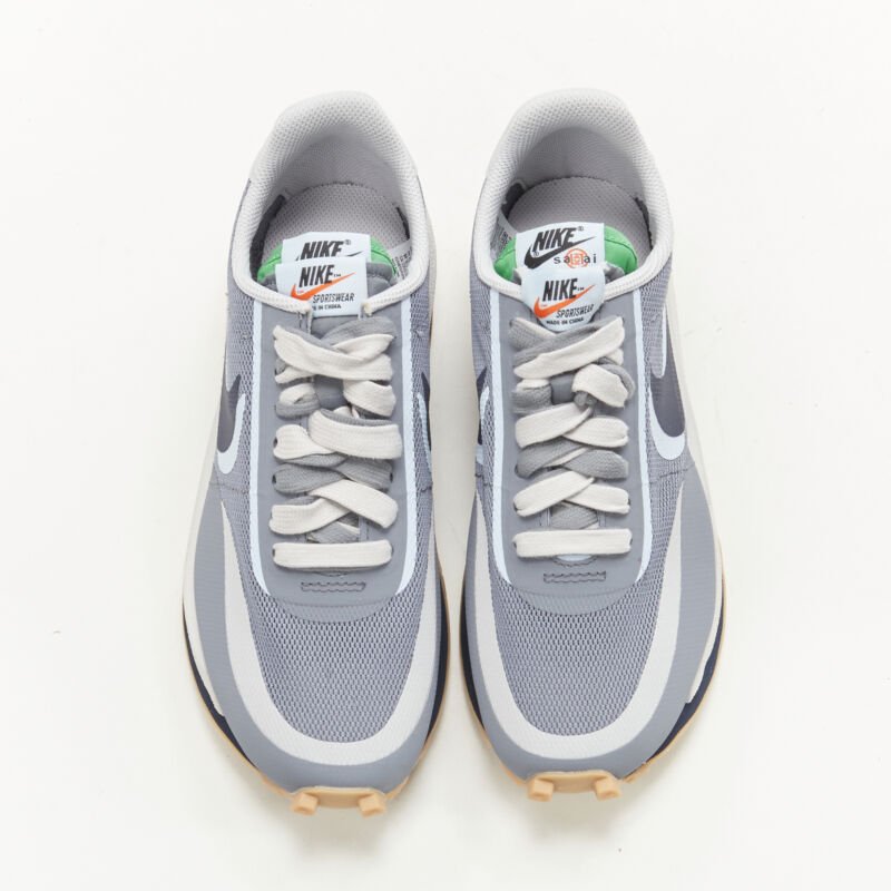 Nike Grey Navy Sneakers - Image 6