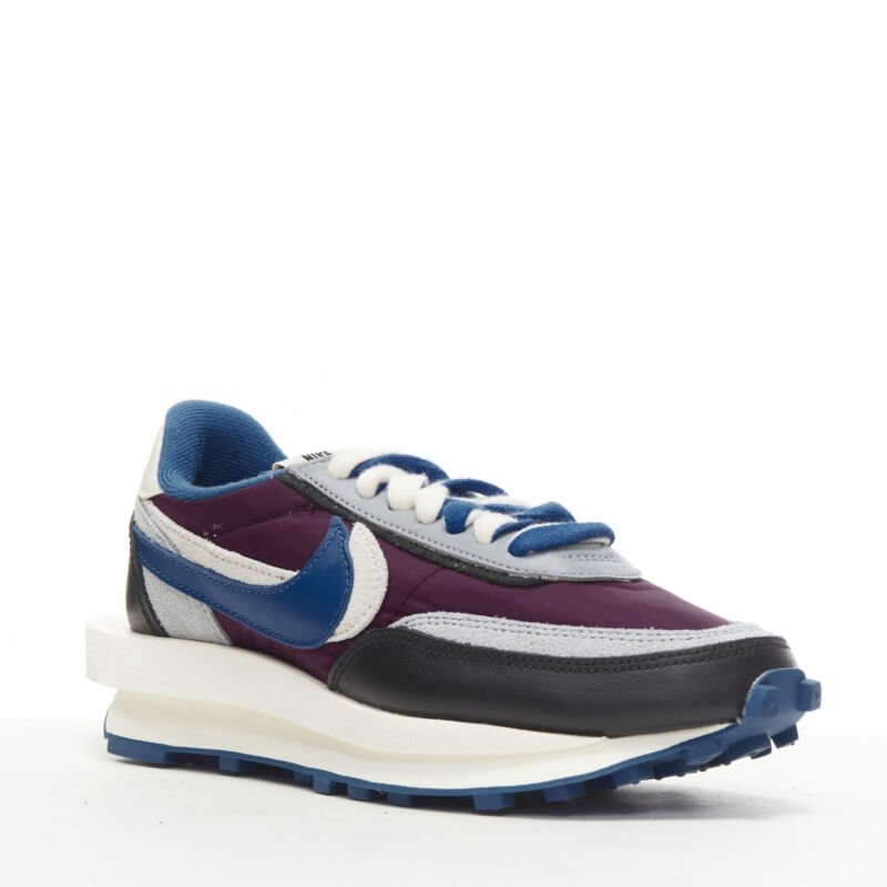 Nike Grey Purple Sneakers - Back view