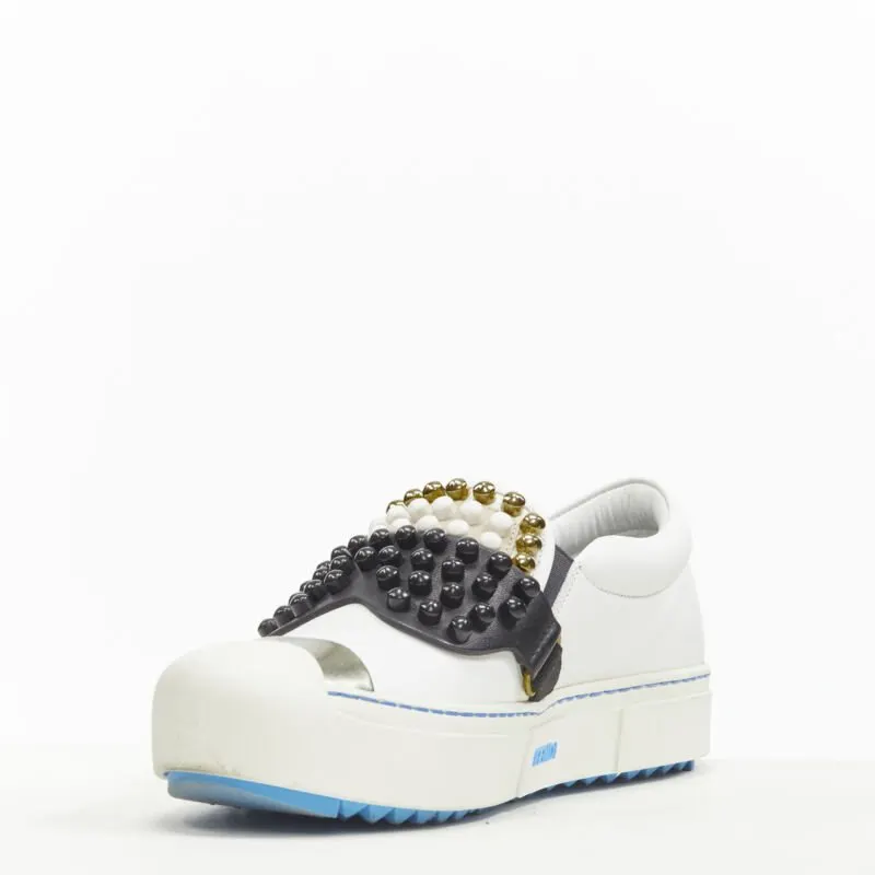 Fendi Karlito Skate Sneakers White Leather Very good - Model View
