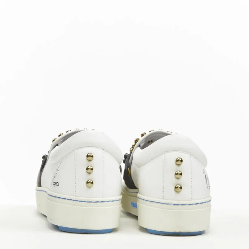 Fendi Karlito Skate Sneakers White Leather Very good - Box View