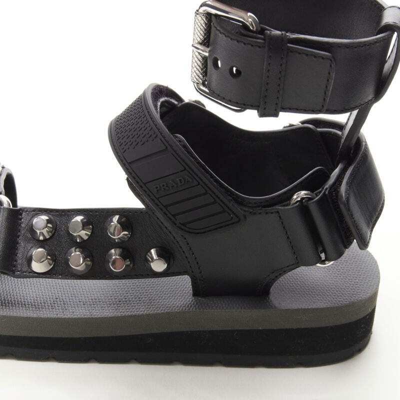 Prada Punk Gladiator Sandals - Image 10