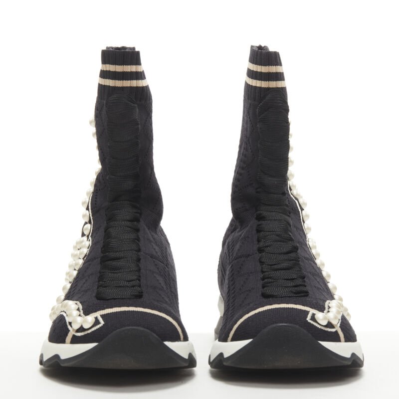 Fendi Pearl Sock Sneakers - Image 6