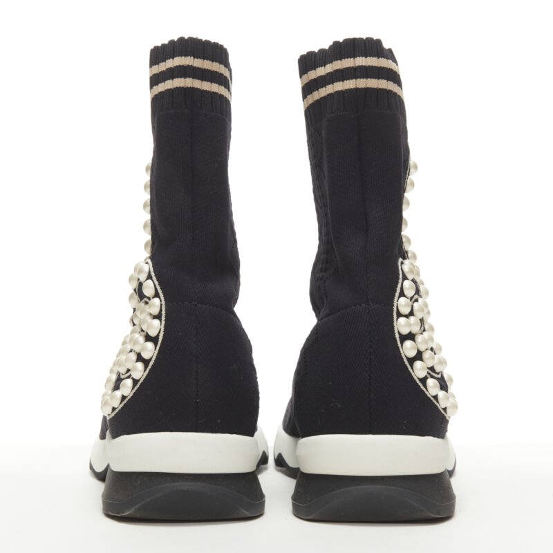 Fendi Pearl Sock Sneakers - Side view